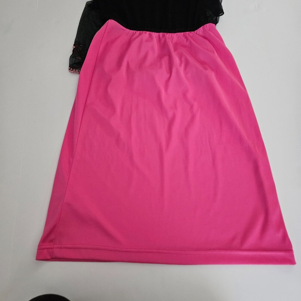 RARE VINTAGE Betsey Johnson New York Mesh Overlay Embroidered Skirt P - Picture 10 of 16